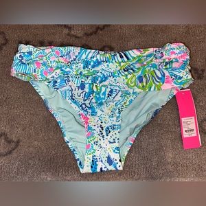 NWT Lilly Pulitzer Lagoon Sarong Hipster Bottom Sink or Swim